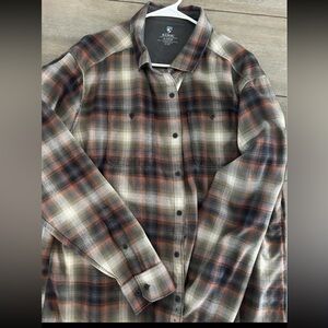 Kuhl Plaid Shirt in Brown and Tan